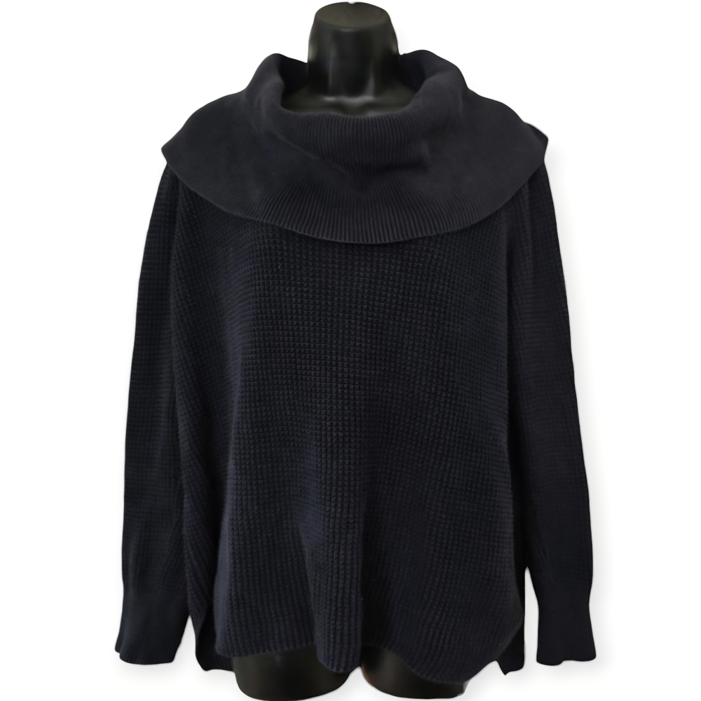 ❤️MICHAEL Michael Kors Dark Navy Blue Cowl Neck Sweater☆
